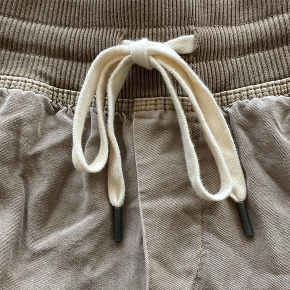 Aerie Cargo Tan Drawstring Elastic Waist Pull On Baggy Comfy Jogger Pants XS - Picture 6 of 12
